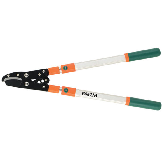 Voćarske teleskopske makaze, dvoručne, pravo sečivo